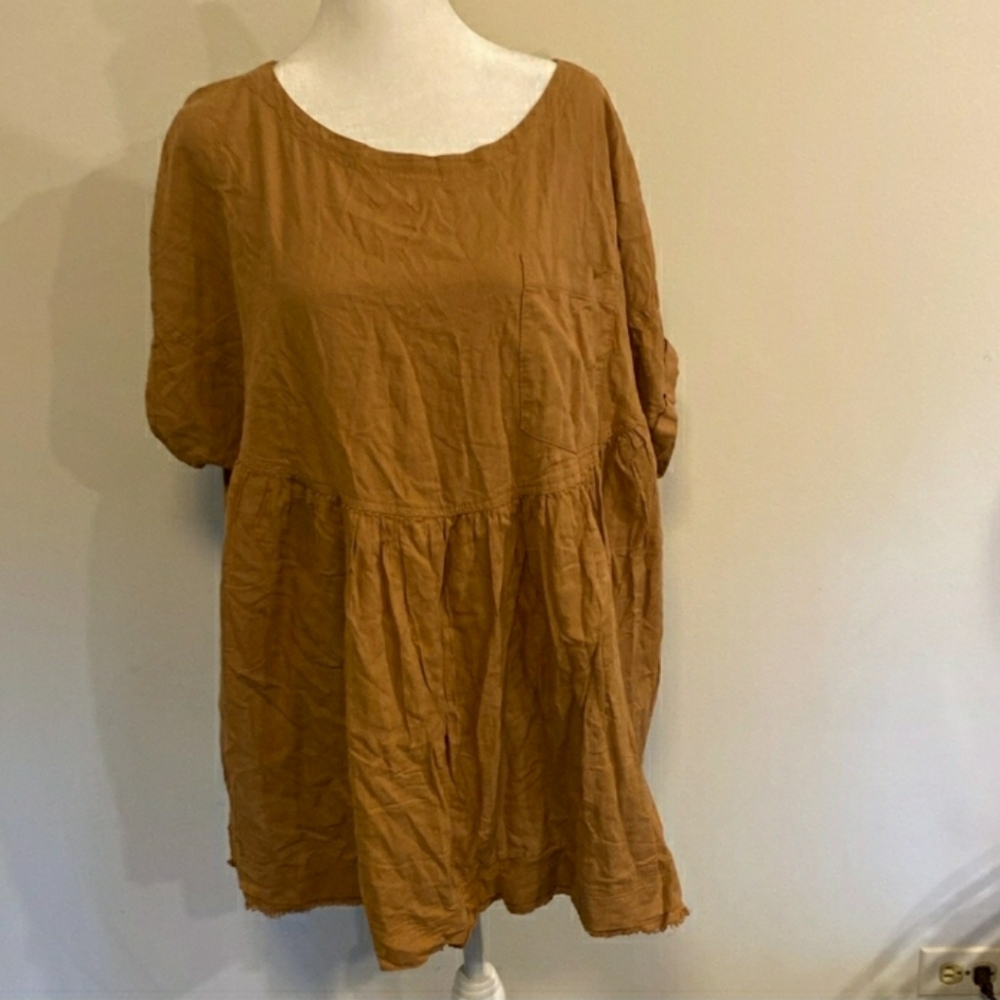 Free People mini dress/blouse,oversized, size L